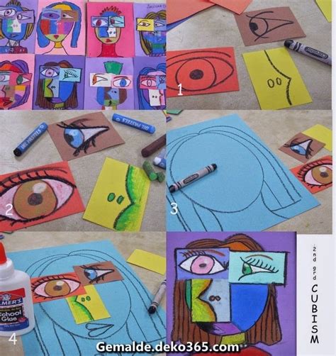 Picasso kubismus picasso porträts kleine kunst kunst unterrichten kunst für grundschüler kunst grundschule malerei inspiration malen lernen kunst für kinder. Pablo Picasso Kubismus und Porträts - Themenbereich dieser ...