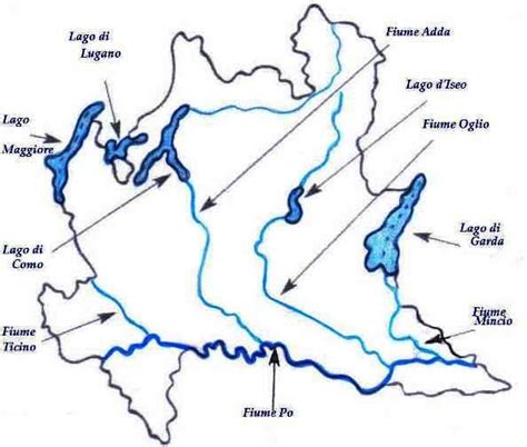 Le regioni del nord italia. Cartina Della Lombardia Con Fiumi_ | Sommerkleider 2015