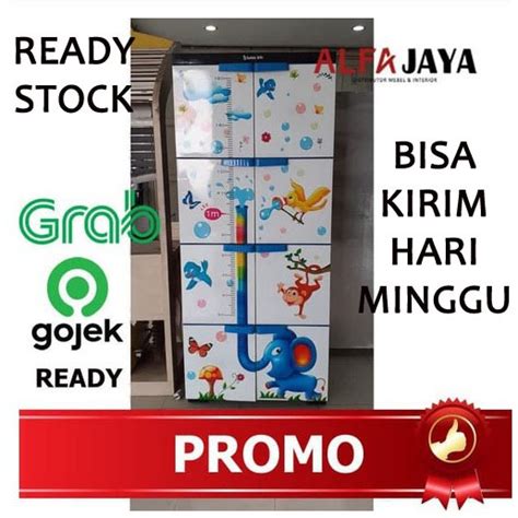 Lemari pakaian plastik lemari pakaian anak storage box lemari laci c14: Lemari Plastik Bubble Star Gajah / Lemari Plastik Susun ...