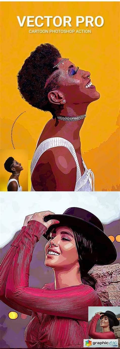 Vector Pro Cartoon Photoshop Action » Free Download Vector ...
