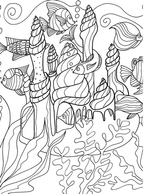 More images for under the sea coloring pages for kids » Dover Publications sample page from Under the Sea ...