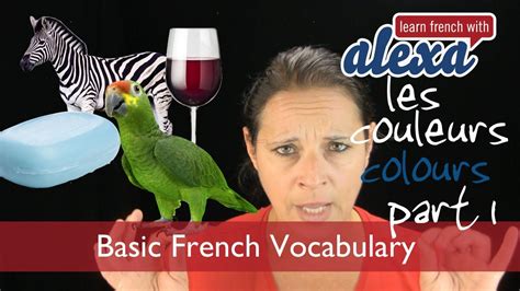 Colours in French Part 1 (basic French vocabulary from Learn French ...