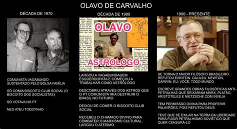 The author of a dozen books on philosophical and political matters, he is a respected weekly columnist with a wide following in. O Espiritualismo Ocidental: Olavo de Carvalho, o chefe da ...