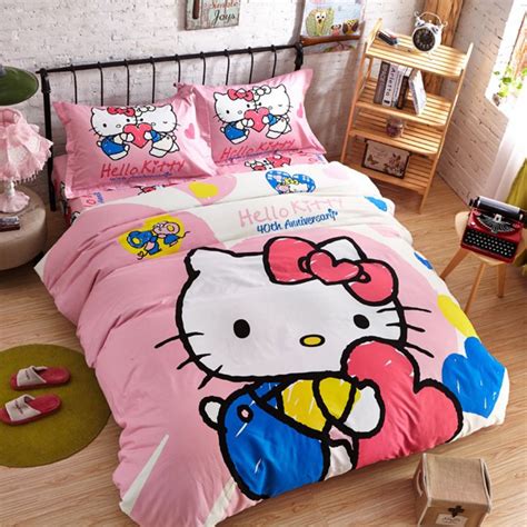 And 3d cartoons artwork of this bedding set makes bedtime more fun. Hello Kitty Bedding Sets Model 11 | EBeddingSets