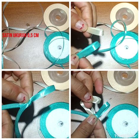 Bungkus bando dengan pita satin hingga sepenuhnya tertutup. TUTORIAL PEMBUATAN BANDO BABY UNIK DARI PITA SATIN ...