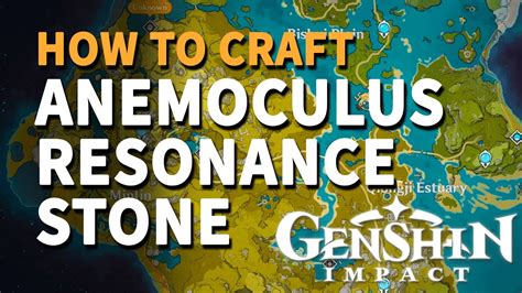 It helps you level the statues of the seven in that nation, which will give you various bonuses depending on the statue's current level. How to craft Anemoculus Resonance Stone Genshin Impact ...