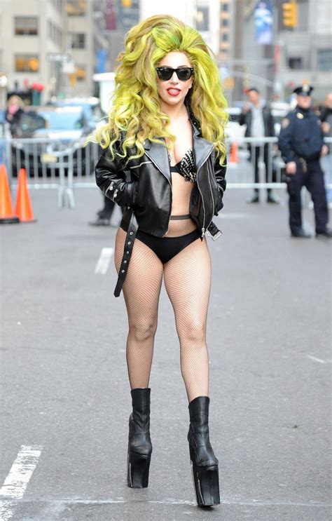 The dress was, obviously, strange and stately and the star decided to match it with a huge. Lady Gaga 30th Birthday: Pictures of Her 30 Craziest ...