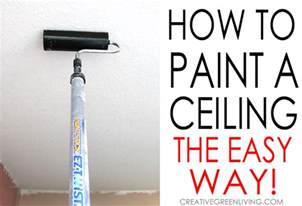 Spread it on evenly with a brush and then use a scraper to scrape it off as it bubbles. The Easiest Way to Paint a Ceiling - Tips and Tricks You ...