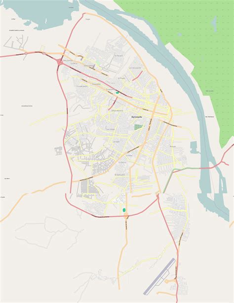 El municipio de barranquilla se encuentra en el departamento de atlantico y posee 15 códigos postales diferentes. Mapa de Barranquilla - Tamaño completo | Gifex