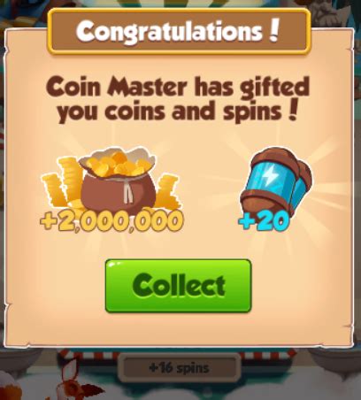 If you looking for today's new free coin master spin links or want to collect free spin and coin from old working links, following free(no cost) links list found helpful for you. Coin Master Free Spin And Coins + 20 Spins + 2,000,000 ...