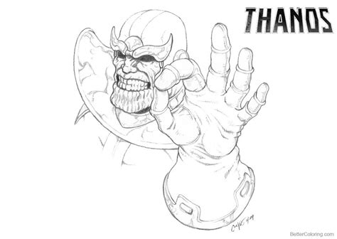 Print them all today and color the day away. Thanos Coloring Pages Approves by corvus1970 - Free Printable Coloring Pages