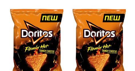 In large pot add sour cream, soup, tomatoes, chilies, and chicken. Doritos adds Flamin' Hot Tangy Cheese to tortilla chips ...