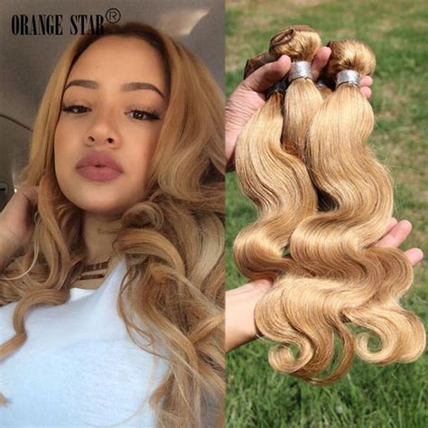 Honey Blonde Brazilian Hair Weave 4Bundles Body Wave 7A ...