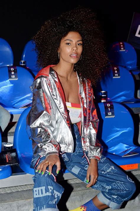 *25% togolese *25% french *25% italian/sicilian *25% andalusian spanish. Tina Kunakey di Vita - Tommy Hilfiger Show SW18 in Milan ...