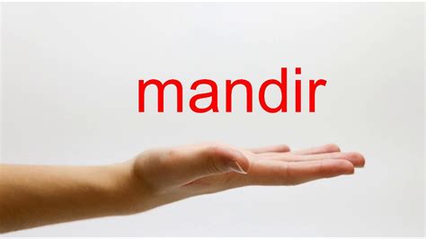 We help you understand the word mandir in english. How to Pronounce mandir - American English - YouTube