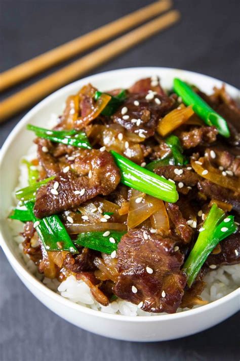 This mongolian beef recipe is a crispy homemade version that's less sweet and more flavorful than our mongolian beef recipe became one of the most popular woks of life recipes after we first. cooked Mongolian beef and green onion in a white bowl with ...