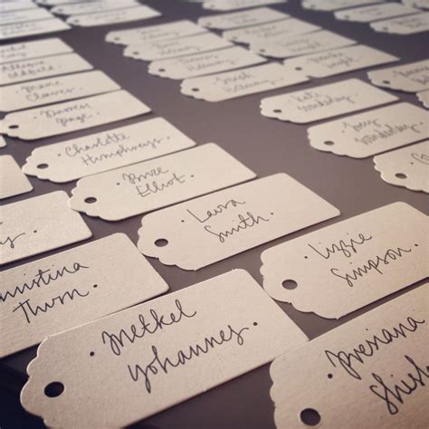 Design whimsical tags to go with your wedding souvenirs. Wedding guest name tags ~ linseymouse | Wedding, Cards ...