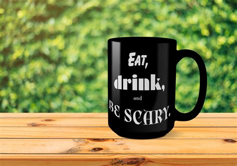 Coffee is life coffee love coffee cups white coffee winona ryder beetlejuice halloween cups original design cool mugs. Eat, drink, and be scary topography on this coffee mug ...