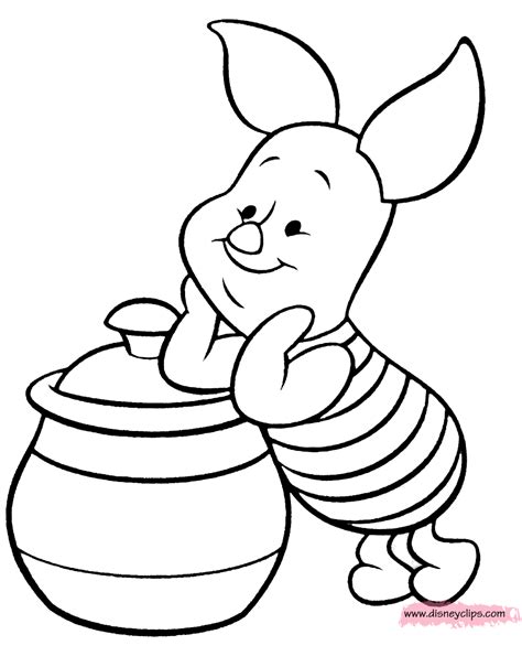 Flower coloring pages cartoon coloring pages disney coloring pages coloring book pages coloring pages for kids coloring sheets mandala sweet piglet, one of winnie the poohs most endearing characters. Disney's Piglet Coloring Pages 2 | Disneyclips.com
