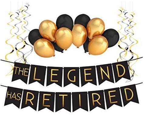 As with any birthday party, you're going to want to give yourself some time to prep accordingly. Perfect Black & Gold Male Retirement Party Banner! Can't wait to use it | Retirement party ...