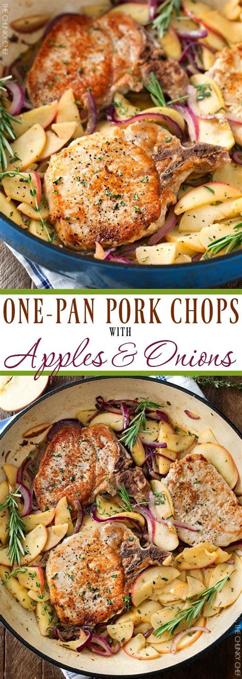Serve with steamed broccoli and baked sweet potato for a satisfying weeknight dinner. One Pan Pork Chops with Apples and Onions | Amazing Fall ...