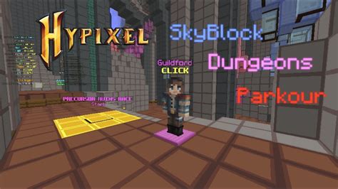 Want a better minecraft server? hypixel skyblock dungeons parkour (minecraft) - YouTube