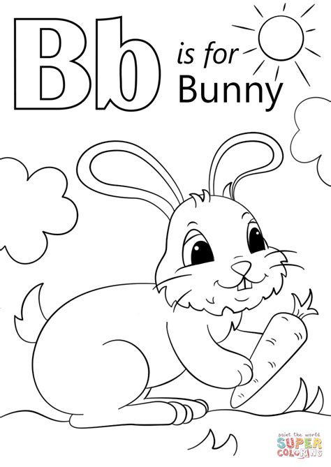 Keep your kiddo engaged with fun themes to choose from. letter-for-bunny-coloring-page-printable-pages-click-the ...