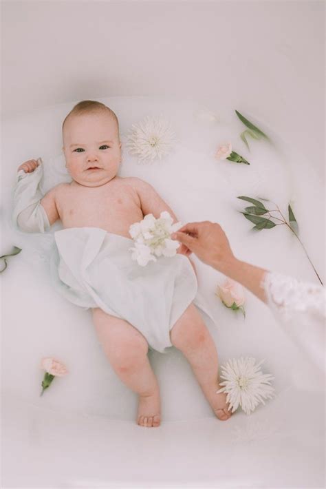 Once your baby is ready for a bath, you might use a plastic tub or the sink. Doctor Mommy's Guide to a Milk Bath Photo Shoot | Milk ...