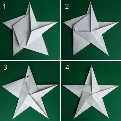 1) to make your origami lucky stars, you will need a strip of paper. Folding 5 Pointed Origami Star Christmas Ornaments ...