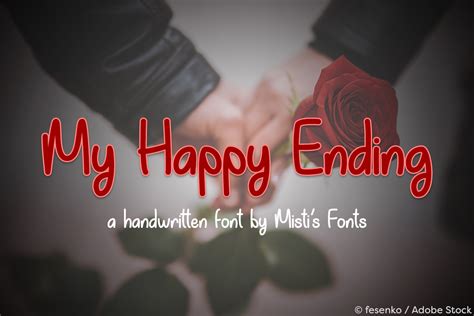 My Happy Ending Font | Designed by Misti's Fonts