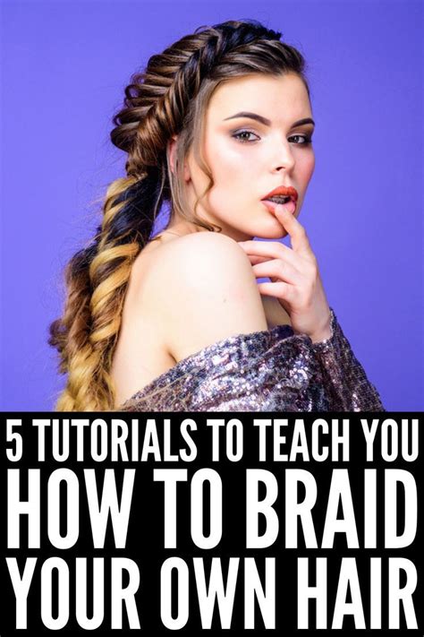 If your hair is short or you want a tight dutch braid, skip pulling though. How to Braid Your Own Hair: 5 Step-by-Step Tutorials for Beginners | Braiding your own hair ...
