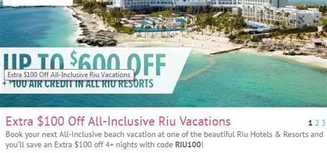 Save up to $150 on booking on vacation packages to destinations in the continental u.s (must buy 3 n. 50% Off Cheap Caribbean Promo Codes ($100 Off First Trip/5 ...