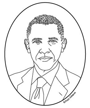 Signup to get the inside scoop from our monthly newsletters. Barack Obama (44th President) Clip Art, Coloring Page or ...