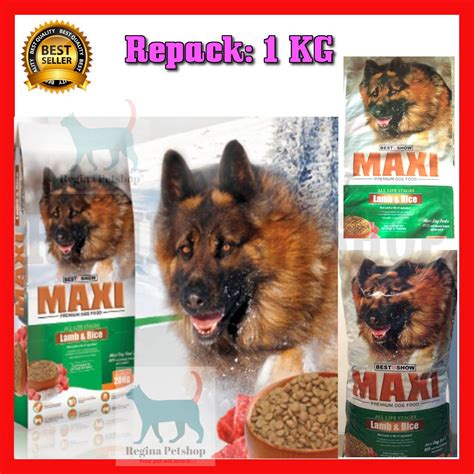 Dry food sendiri terbuat dari daging yang diekstrasi dengan suhu dan tekanan tinggi. Maxi Dog Food Makanan Anjing Premium 1 KG Repack Rasa Lamb ...