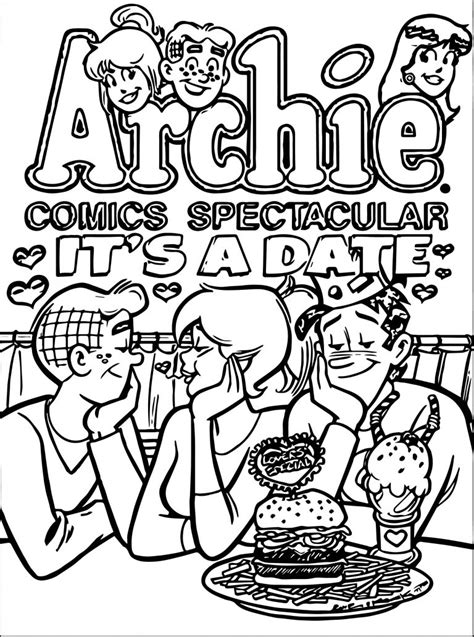 Coloring 2 print has 26 free mother's day coloring pages that are sure to warm mom's heart this year. Archie It S A Date Coloring Page | Wecoloringpage.com