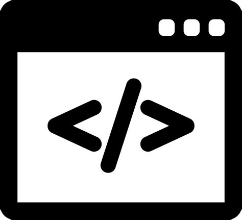 Programming Code Svg Png Icon Free Download (#5603) - OnlineWebFonts.COM