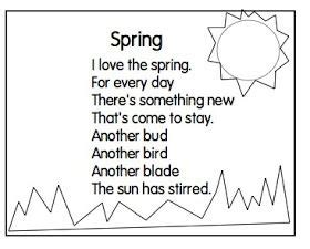 Spring Poems | Kindergarten poems, Kids poems, Spring poem