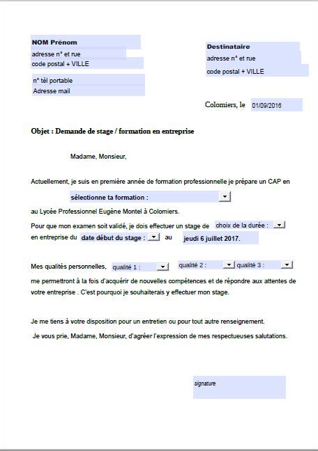 Modèle et exemple de lettre de motivation professeur de. Lettre de motivation entrée au lycée - laboite-cv.fr