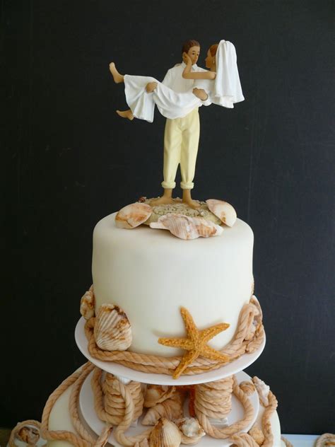 Зарубежный поп музыка для танцев. Ocean/beach Themed Wedding Cake. - CakeCentral.com