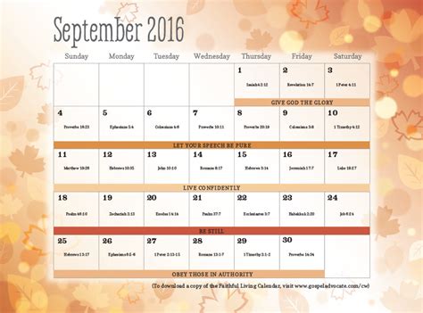 Excellent tool for remembering christian holidays and other major holy days. Christian Woman Magazine: November/December 2016 - Christian Woman 2016 Calendar | Gospel Advocate