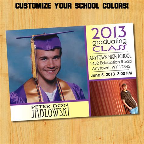 Create your online invitation for graduation, and send it to family, friends and all your guests, make this special day even more beautiful and with your face. Customized Graduation Invitation