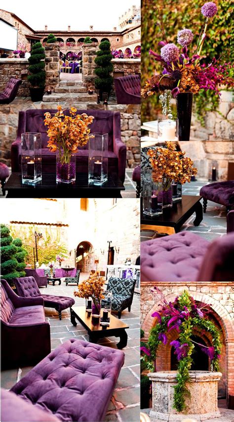 The most common shades of purple are blackberry. Purple and Gold Wedding Decoration Inspirations | Wedding ...