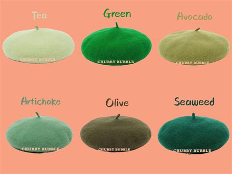 Green Beret 100% Wool French Beret Dark Green Winter Hat | Etsy