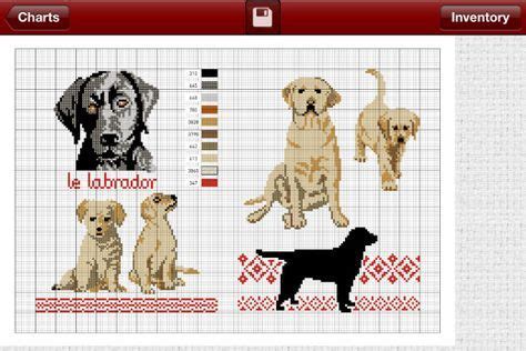 Black labrador retriever cross stitch patterns. Individual Labrador Retriever Puppies and Dogs Cross ...