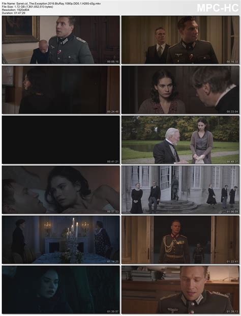 The exception is a 2016 romantic war film directed by david leveaux (in his directorial debut) and written by simon burke, based on alan judd's 2003 novel the kaiser's last kiss. Download The Exception 2016 BluRay 1080p DD5.1 H265-d3g ...