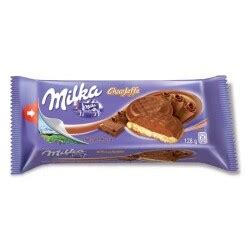Biscuiţi cu jeleu (52%) cu aromă de zmeură, acoperiţi cu ciocolată cu lapte din alpi (15%). Milka - Choco Jaffa Chocolate Mousse - 7622300434472 ...