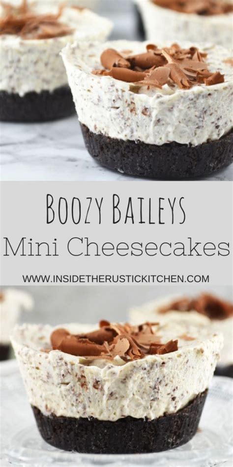 Boozy Baileys Mini Cheesecakes - Healthy Lifestyle Essay