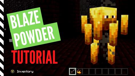 Id 377 , ingredients, crafting table. How To Get BLAZE POWDER In Minecraft (And How To USE It ...