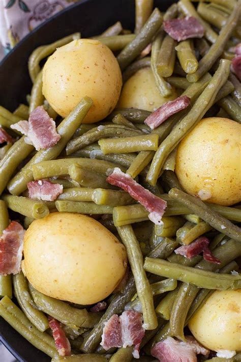 Green beans baby food recipes and ideas. Instant Pot Green Beans with New Potatoes and Bacon are ...