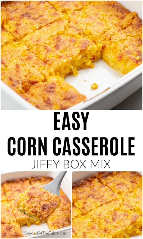 If you can't find jiffy corn muffin mix and need to use another brand, use as many packages as needed for 12 servings. Easy Corn Casserole - Jiffy Cornbread Mix